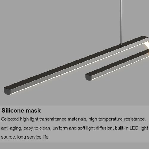 Suspension LED linéaire variable 3000-6500K avec télécommande pour îlot - 7