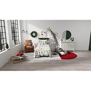 Franco Grinch by Dr. Seuss Holiday & Christmas Bedding Super Soft 100% Cotton Flannel Sheet Set, 3 pcs, Twin, (Official Dr. Seuss Product) Franco Grinch by Dr Seuss Holiday Christmas Bedding Super Soft 100 Cotton Flannel Sheet Set 3 pcs Twin Official Dr Seuss Product