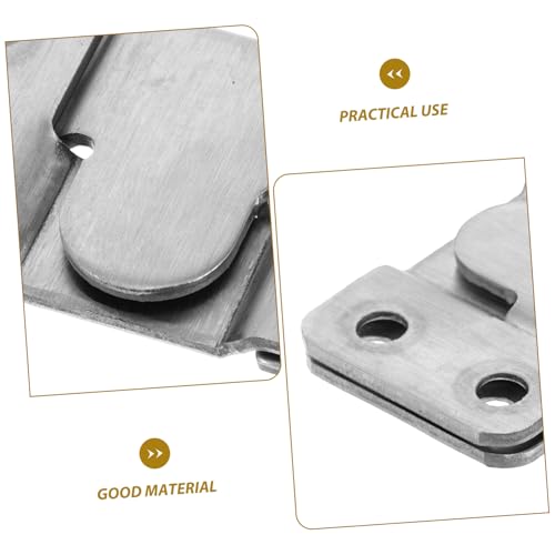 Image of 4pairs Heavy Duty Interlocking Flush Mount Bracket Stainless Steel Picture Hanging Hardware Mounting Screws for Frames Furniture and Art Display