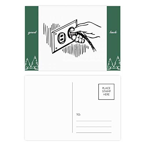 Cartes postales circuit imprimé DIYthinker 5,7x3,8 pouces pour message bonne chance