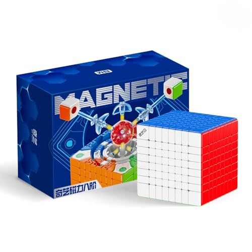 Image of QiYi 8x8 Magnetic Speed Cube | Ball-Core Design and Core Positioning | Ultra-Lightweight 184g and Compact 64mm Flagship 8x8x8 Professional Puzzle
