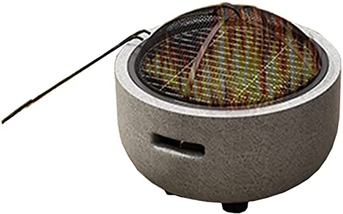 RUHEN Parrilla de Barbacoa, fogata al Aire Libre, fogata al Aire Libre, Estufa de calefacción para el hogar, brasero, Juego de Estufa de Barbacoa para Patio de Villa con balcón