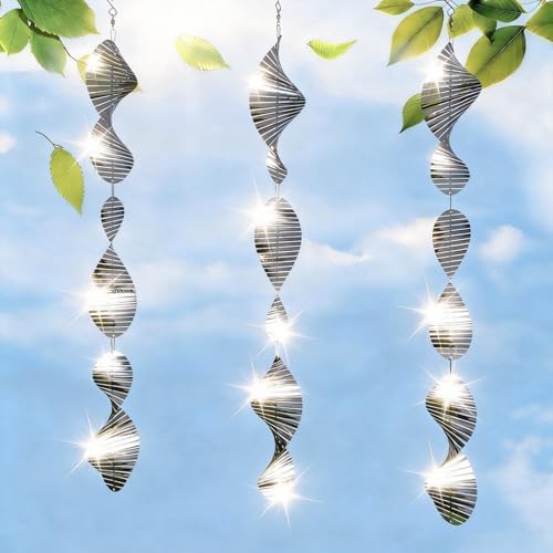 CHONOVO 9 Discs 3 Pcs Bird Deterrents for Outside, Bird Repellent Device