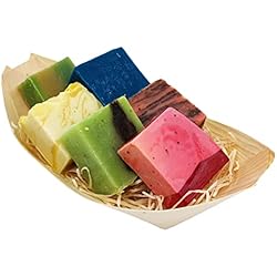Jabones Artesanales Para Bebés Cesta de Jabones Artesanales de Aceite de Oliva - set de 5 jabones artesanales elaborados a base de aceite de oliva y 1 jabón de glicerina vegetal. Regalo Original.