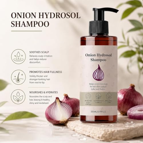Onion Hydrosol Shampoo for Hair Growth, Onion Hydrosol with Rosemary and Biotin, Hair Growth Shampoo for Thickening and Enhancement Formula for Men Women (10 fl. oz) — view 2