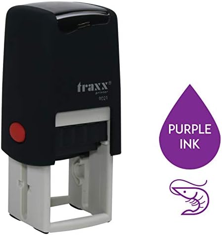 Traxx 9021 Loyalty Card Self Inking Rubber Stamp Business Cafe Coffee Shop *A Black Coffee Bean Design*