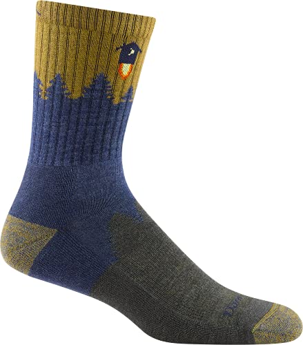 Darn Tough Men's Number 2 Micro Crew Cushion Sock (Style 1974) - Denim, Medium