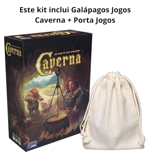 Kit Galápagos Jogos Caverna Diorama Caverna Boardgame Caverna Jogo Galapagos + Porta Jogos