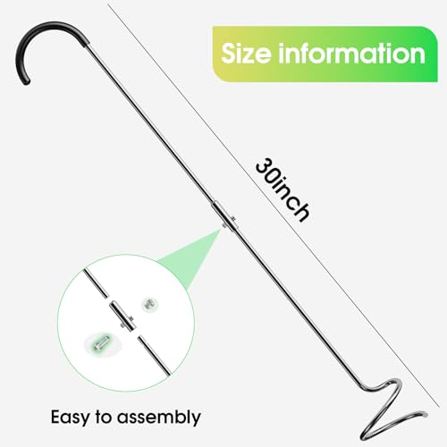EJWOX Compost Aerator Tool, Heavy Duty Spiral Compost Turner with Ergonomic Handle, Manual Soil Aeration Tool for Garden Compost Bin and Backyard Pile Mixing - Thumbnail 5