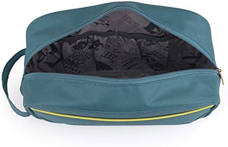 Titania Cosmetic Bag - Beauty case 25x10x15 cm, nera lucida con pois