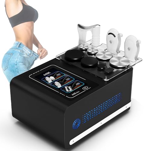DHMYYXGS Fisioterapia Diatermia Máquina,Rehabilitadores Deportivos Deportivos Máquina Terapia,448kHz Radiofrecuencia & 3 Mangos,8 Estaciones, para Rehabilitación Deportiva & Lifting,Compacta