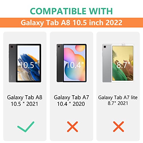 Galaxy Tab A8 Case, Fit Samsung Galaxy Tab A8 10.5 Inch 2022 Release Model Sm-X200 X205 X207, Tpu Slim Trifold Stand Cover Case With Auto Sleep Wake #TOP1