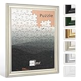 Cornice versatile adatta per puzzle, poster, poster di film, certificati, stampe fotografiche e molto altro ancora, perfettamente protetta da vetro acrilico, ideale come idea regalo, adatta a qualsiasi stile di arredamento e qualsiasi estetica, utilizzabile in orizzontale o in verticale, senza montaggio o foglio di montaggio