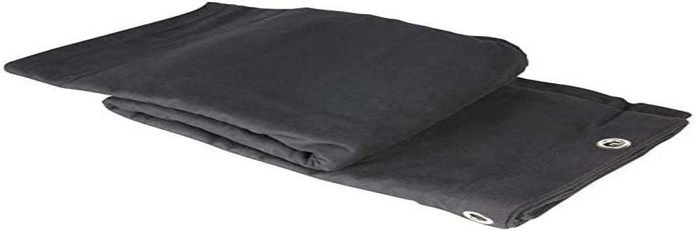 Adam Hall Accessories 0152 X 66 - Stage Molton B1 black with Eyelets burnished 6 x 6 m