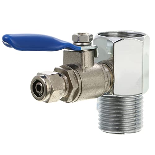 Valve à bille 1/2 1/4 avec connecteur en T étanche à connexion rapide