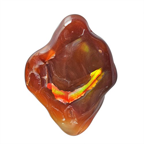 Agate de feu mexicaine naturelle apaisante pour pendentif protecteur