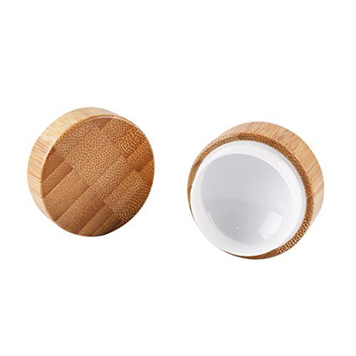 Preisvergleich Produktbild Qinlee Bambus Cremeflasche Cremedose Box Nachfüllbare Emulsion Essenzen Gesichtscreme Perfekt für Home Reisen