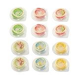 Abaodam 12Pcs Comfortable Condoms Latex Thin Condoms Colorful Flower Condoms Healthy Safe Sleeve Sen