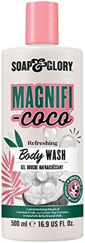 Soap & Glory Magnifi-Coco Clean-A-Colada Coconut Hydrating Shower Gel - Moisturizing Body Wash for Dehydrated Skin - Formulated with Green Tea Extract & Coconut Fruit (500ml)