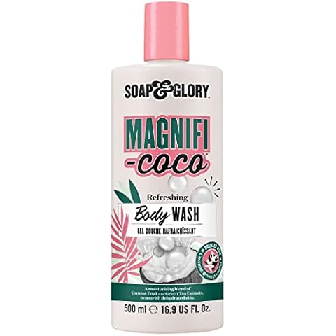 Soap & Glory Magnifi-Coco Clean-A-Colada Coconut Hydrating Shower Gel - Moisturizing Body Wash for Dehydrated Skin - Formulated with Green Tea Extract & Coconut Fruit (500ml) Cover