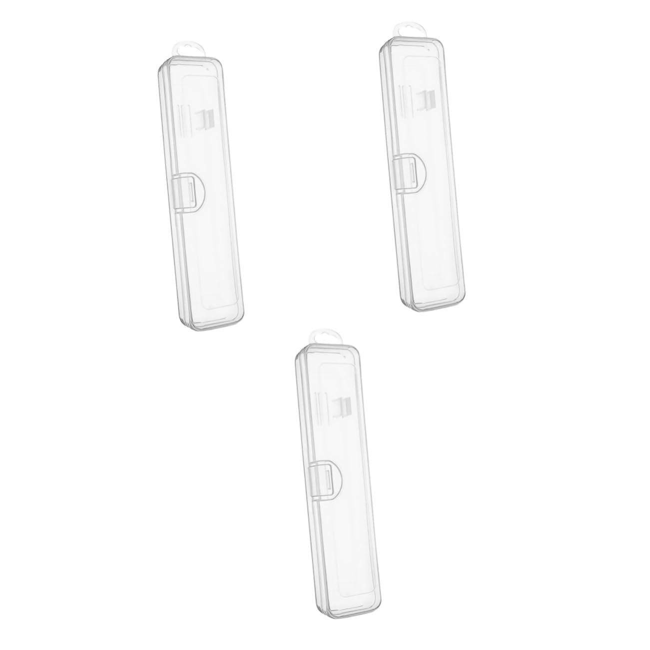 PACKOVE Travel Toothbrush Box Reusable Plastic Toothbrush Protector Cover Transparent Case for Travel Business Trip Picnic for Clean Dry Storage