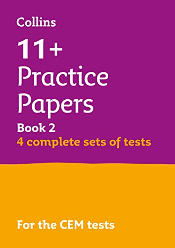Collins 11+ – 11+ Verbal Reasoning, Non-Verbal Reasoning & Maths Practice Papers Book 2 (Bumper Book with 4 sets of tests): For the CEM 2021 tests