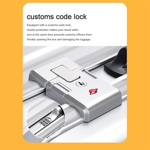 22-inch Aluminum Cabin Luggage with USB Charging Port, Durable Hardside Trolley Suitcase with 360° Spinner Wheels, Ideal Carry-on Luggage for Travel & Business2