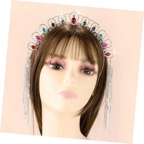 Bandeau de mariée avec pompon en strass idée cadeau pour future mariée