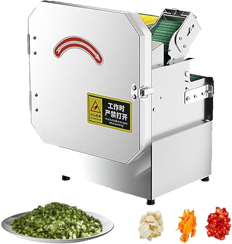 Cortadora Eléctrica Comercial de Verduras Acero Inoxidable