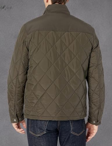 Cole Haan Men's 28" Tonal Mix Media Diamond With Faux Sherpa Lining2