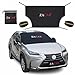 ZACAR Windshield Snow Cover (Non-Scratch), Windshield Cover with Mirror Covers for Ice and Snow, Blocking Snow, Sun, Fallen Leaves, Bird droppings. Fits Most Vehicle, Easy to Install