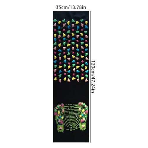 Tapis de réflexologie pour pieds avec surface antidérapante de relaxation
