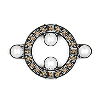 SparkFun LuMini LED Ring - 1 Inch - 20 APA102-2020 Addressable RGB LEDs - Chainable 2-Wire Data/Clock - 5V Pads - Detachable Mounting Tabs