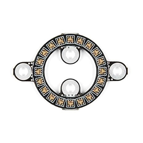 SparkFun LuMini LED Ring - 1 Inch - 20 APA102-2020 Addressable RGB LEDs - Chainable 2-Wire Data/Clock - 5V Pads - Detachable Mounting Tabs