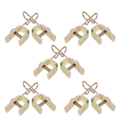 Clips de fixation en fer Veemoon pour rallonge de valve de pneu de camion - Lot de 10 robustes