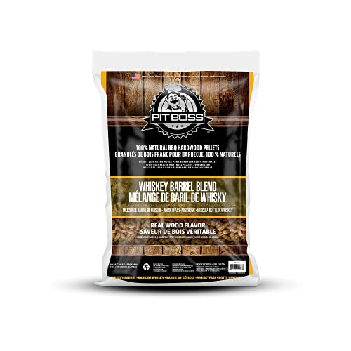 Pit Boss Whisky-Fass-Mischung aus natürlichem Hartholz, für Pellet-Grills und Smoker, 9 kg
