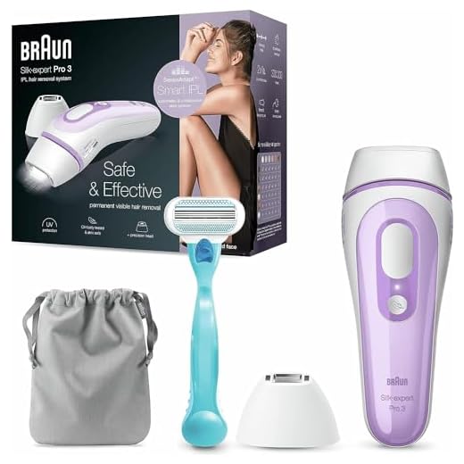 Braun Silk·expert Pro 3 IPL PL3111 Nieuwste Generatie IPL Laserontharing, Ontharingsapparaat, Wit En Lila