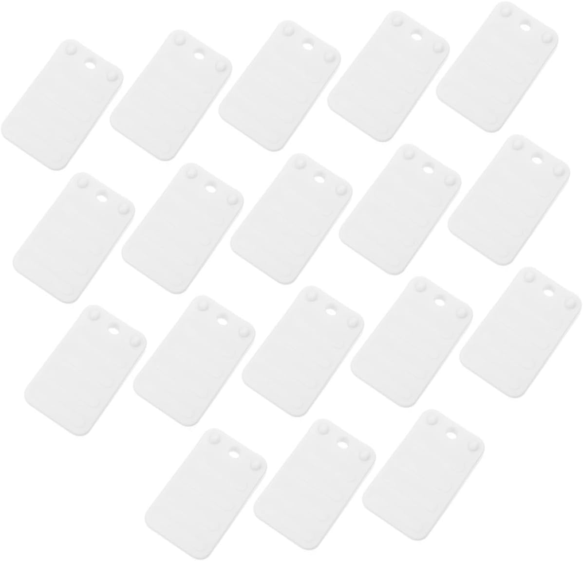 18pcs White ABS Furniture Shims for Leveling Anti Slip Stability