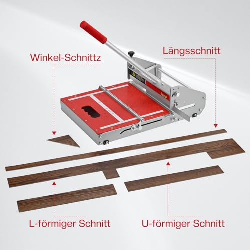 MAIHUITE 10 mm dicker Bodenschneider – 33 cm Profi-Vinyl-Bodenschneider für LVP, LVT, WPC, SPC, PVC, VCT, starrer Kern Vinylboden – Schleifstein im Lieferumfang enthalten – manuelle Bedienung, kein