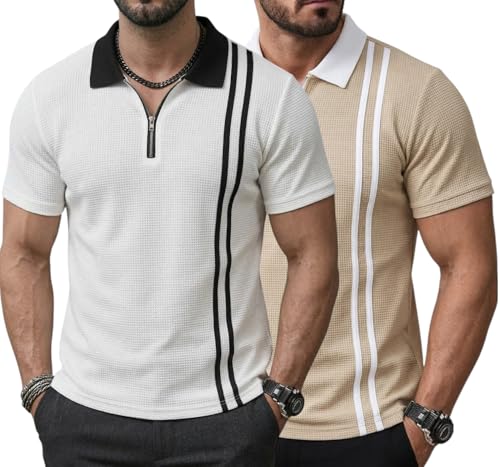 Image of JVX Men Polo T Shirt || Waffle Polo T Shirt for Men || Regular Fit Knitted Tshirt for Man || Coller T-Shirt (Available in Plus Size, Also Available in Combo Packs) (MRT-224)