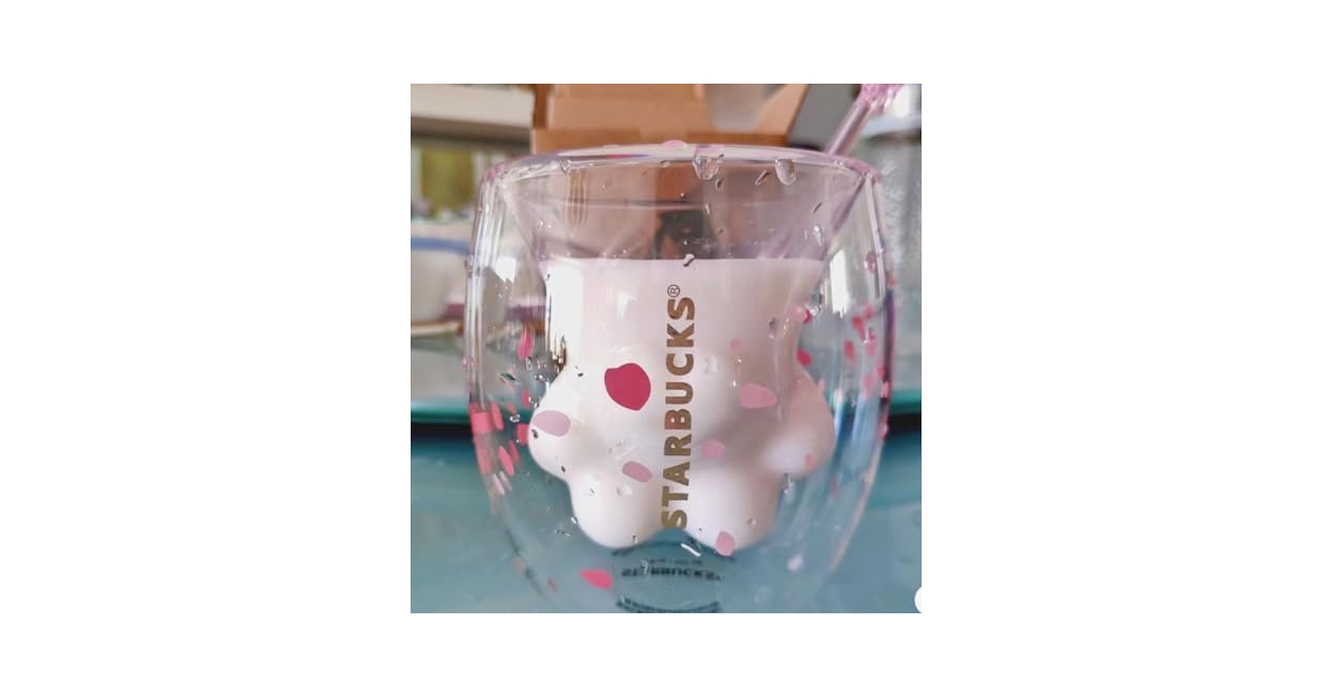 Amazon | スターバックス 海外限定商品桜&可愛猫の手肉球ガラス