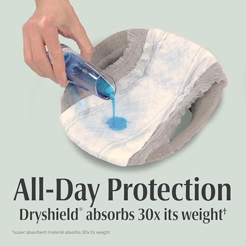 Image of Depend Fresh Protection Adult Diapers, Incontinence Underwear for Men, Disposable, Maximum, Extra-Extra-Large, Grey, 44 Count (2 Packs of 22), Packaging May Vary