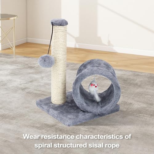 Colonne à chat interactive avec cachette suspendue et parcours de jeu - 3