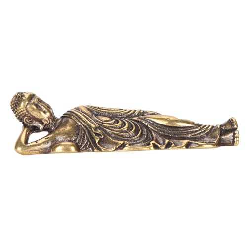 Materiale durevole: questa statua del Buddha addormentato è realizzata in un materiale di ottone sicuro e robusto che può resistere all'usura a lungo termine.