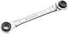 FACOM 64C.S3 - Metric Multi-Aperture Straight Ratchet Polyginal Wrench - 12x14mm 13x15mm