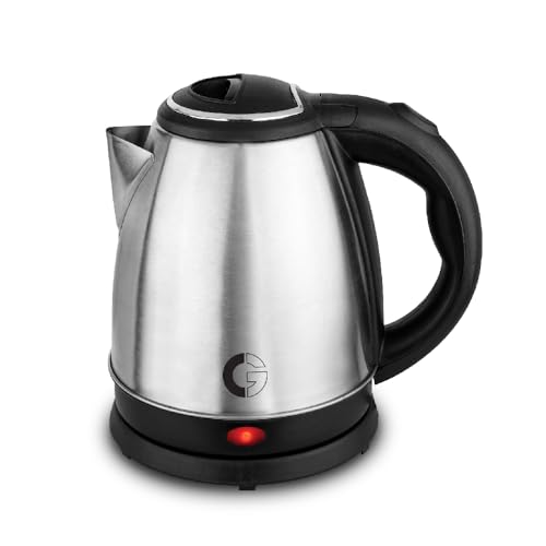 Image of CG - EKSS18 SS 1.8 Ltr Electric Kettle 1350W with Dry Boil Protection, Auto Cut Off, Cool Touch Ergonomic Handle, Double Wall Insulation, 2 Yr Replacement Manufacturer Warranty - Black