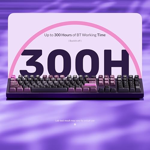 Image of Keychron Q6 Pro Full-Size Wireless Bluetooth Mechanical Keyboard, Full Aluminum, Hot-Swappable Keychron Super Brown Switch, Launcher Programmable, NKRO Knob, KSA PBT Keycaps, Mac /Win /Linux - Purple