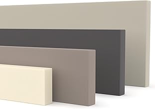 Skirting Board Made to Measure up to 2.5 m – 19 mm – Magnolia – Kitchen Plinth – Bezel – Skirting Board