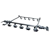 槌屋ヤック(Tsuchiya Yac) 車種専用品 80系ノア・ヴォクシー・エスクァイア専用 スマートロッドホルダー 5本用 ブラック 奥行き79×幅113×高さ15.8cm U-NV1F