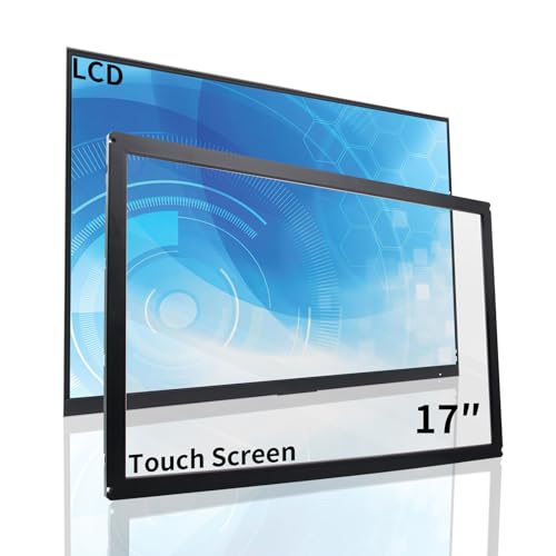 Image of 17 Inch Infrared Touch Screen Panel, Multi Points IR Touch Screen with Tempered Glass for Kiosks and Monitoring